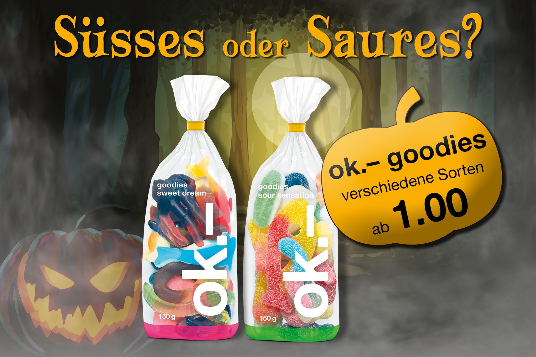 Halloween kommt. Die Goodies sind da!